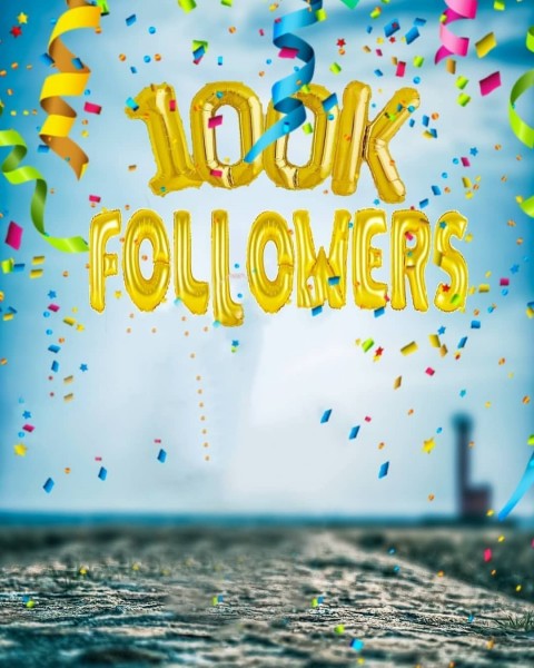 100k Followers intgaram Background New