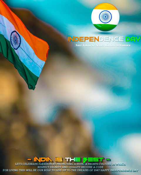 15 August Independence Day CB Editing Background Full HD Flag