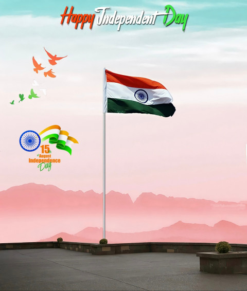 15 August Indian Tiranga CB PicsArt Background Download HD