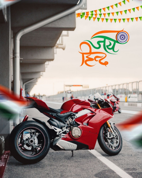 15 August Photo Editing CB PicsArt Background With Bike