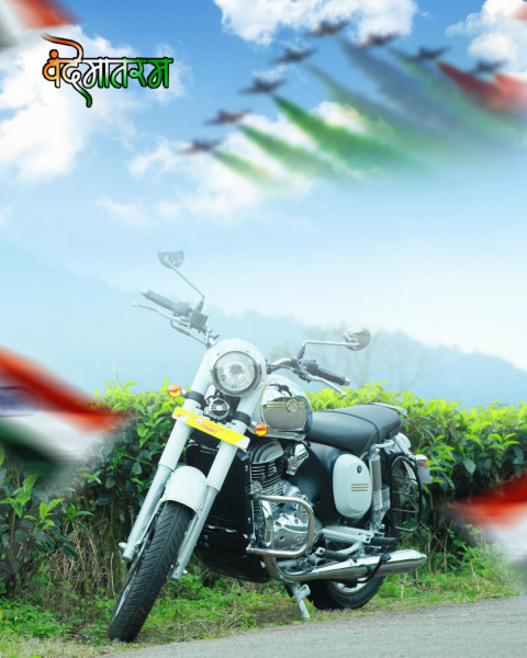 15 August Photo Editing CB PicsArt Background With Bike