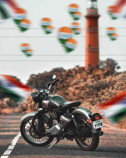 15 August Photo Editing CB PicsArt Background With Bike New