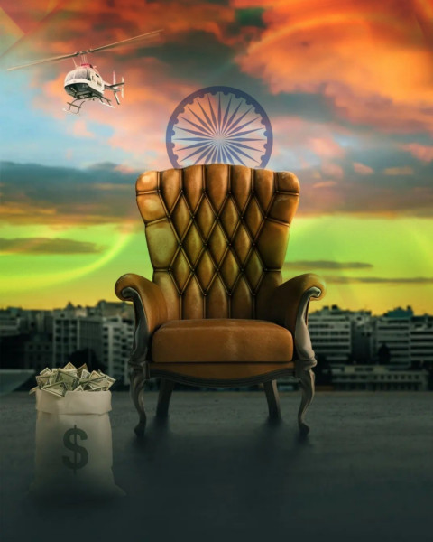 15 August Photoshop Chair Background For Independence Day Flag