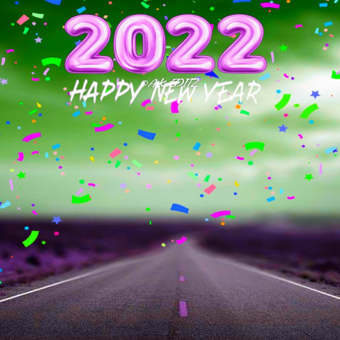 2022 CB PicsArt Editing Happy New Year Photoshop Background Road