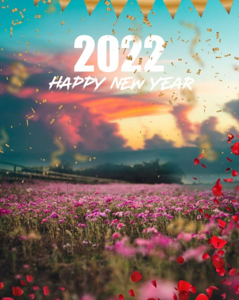 2022 Happy New Year CB Background For Picsart Photoshop Editing