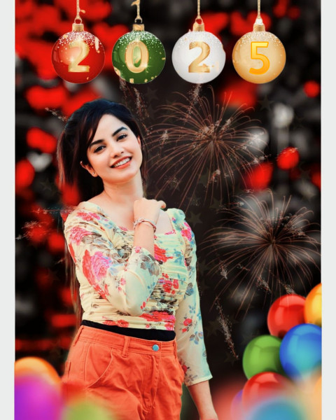 2025 New Year Background For Photoshop Free Editing