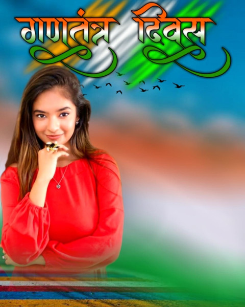 26 January Happy Republic Day Girls Editing Background Images
