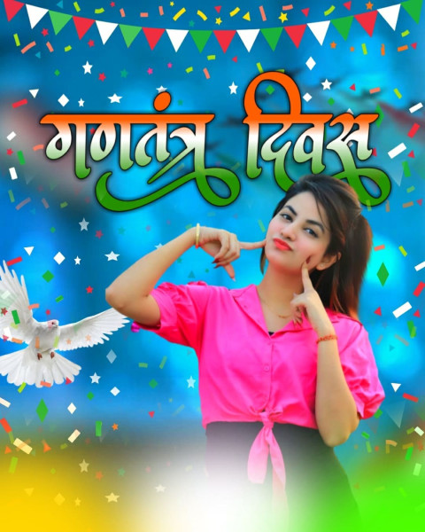 26 January Happy Republic Day Girls Images CB Background