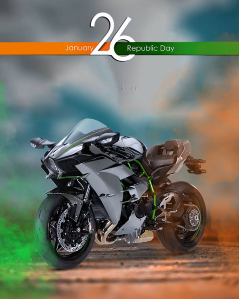 26 January Republic Day Editing Background For Photoshop HD Bike