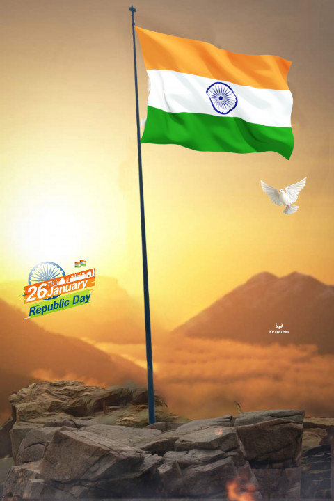 26 January Republic Day Picsart Editing Background CB
