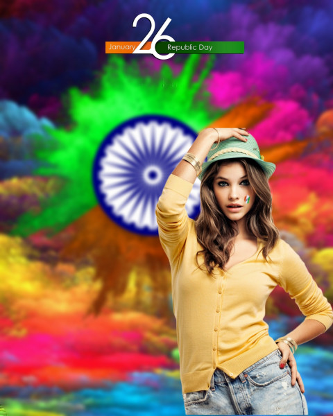 26th January Photo Editing Bacground With Girls For Photoshop