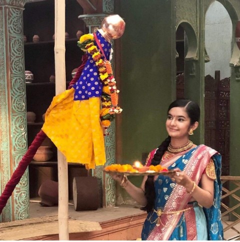 Anushka Sen in Saree Latest Pic