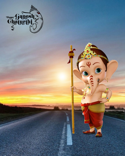 Bal Ganesh Editing Background For Cb PicsArt