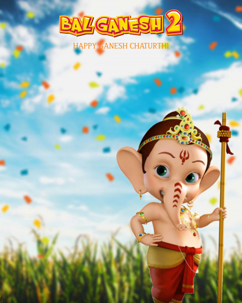 Bal Gopal Ganesha Chaturthi CB Editing Background