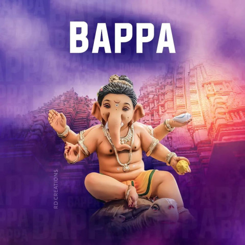 Bappa Ganesh Chaturthi Banner Editing Background Download