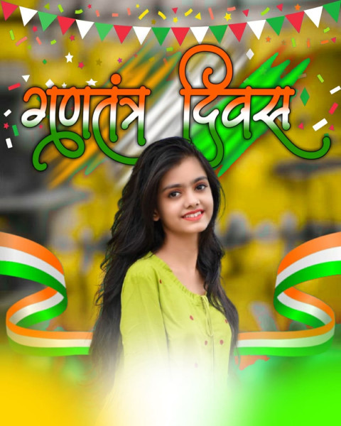 Beautiful Girls 26 January Happy Republic Day CB Background Free