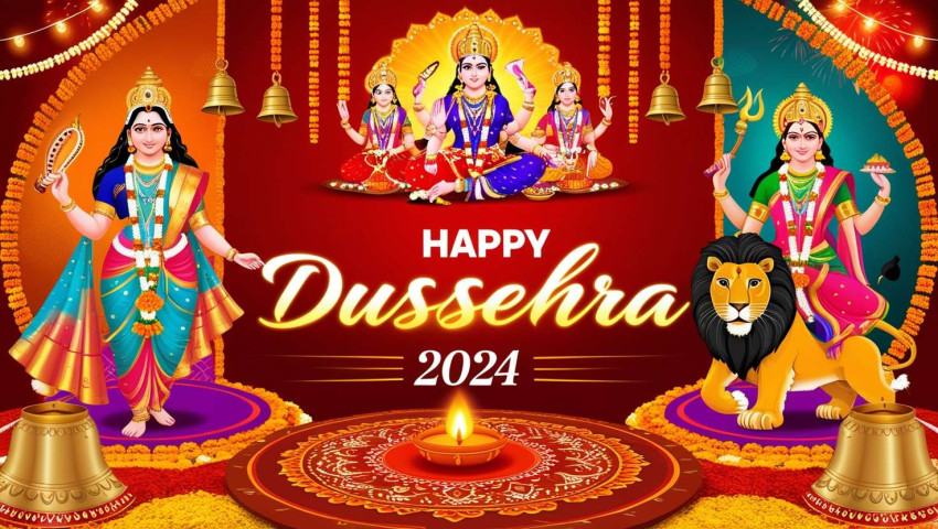 Beautiful Happy Dussehra 2024 festival images for whatsapp