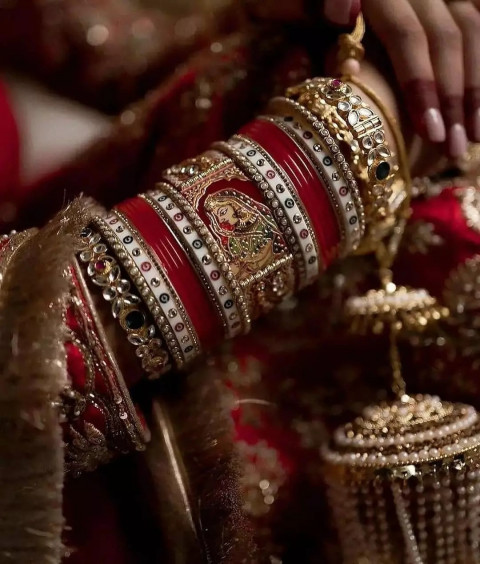 Beautiful Wedding Jewellery Photoshoot For Girls