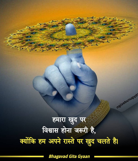 Best Bhagavad Gita Quotes Images In Hindi For Status Dp
