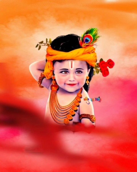 Best Krishna Janmashtami Editing Background Full HD Pic