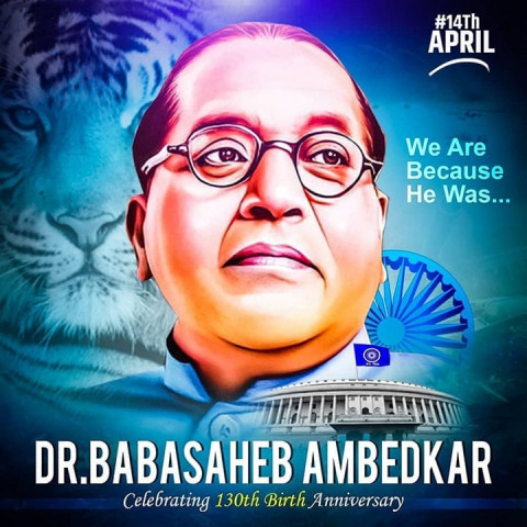 Bhim Rao Ambedkar Jayanti Banner Background WhatsApp Dp
