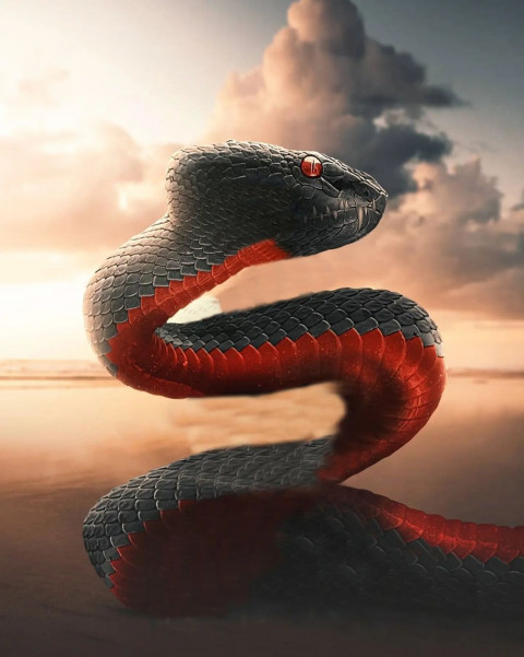 Big Snake Photoshop Background Full HD For CB EDiting