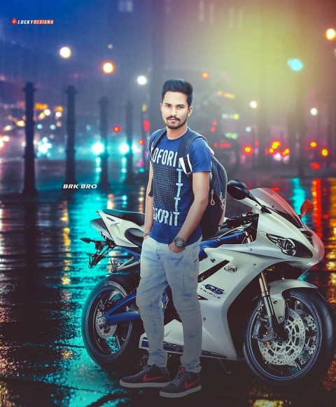 Bike Lover Editing Boys Poses Ideas