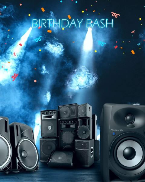 Birthday Bash Picsart Editing Background Full HD