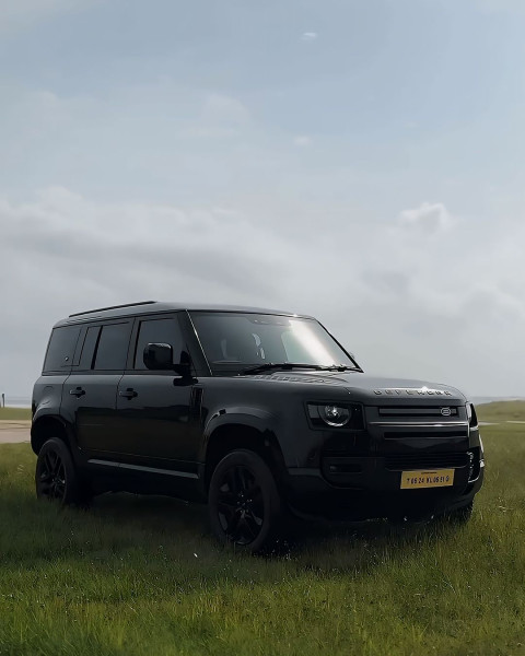 Black Car Full Body Background Stock with Nature Sky Images