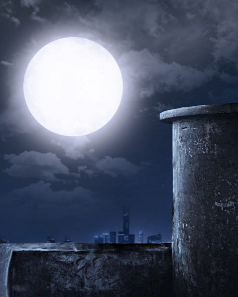 Blue Viral Moon BAckground For CB Picsart Photo Editing