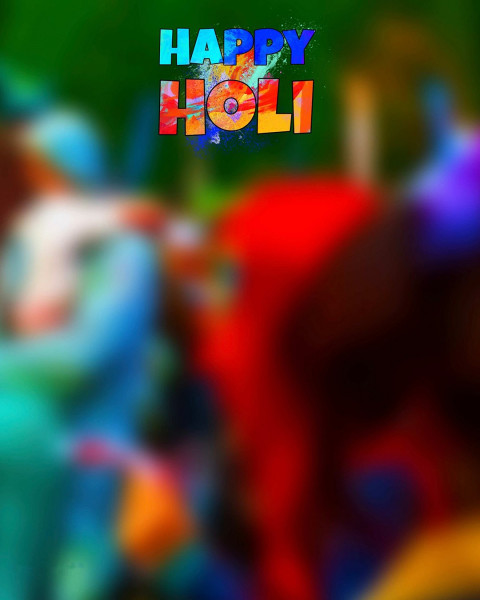 Blur Happy Holi Photo Editing CB Background Download