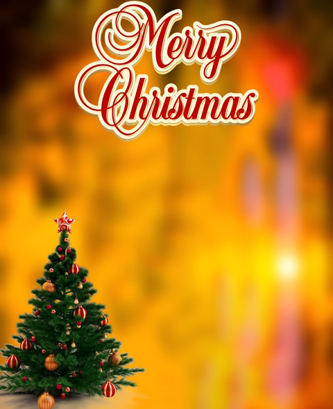 Blur Photo Editing Christmas New Background Tree Wallpaper Full HD Pics