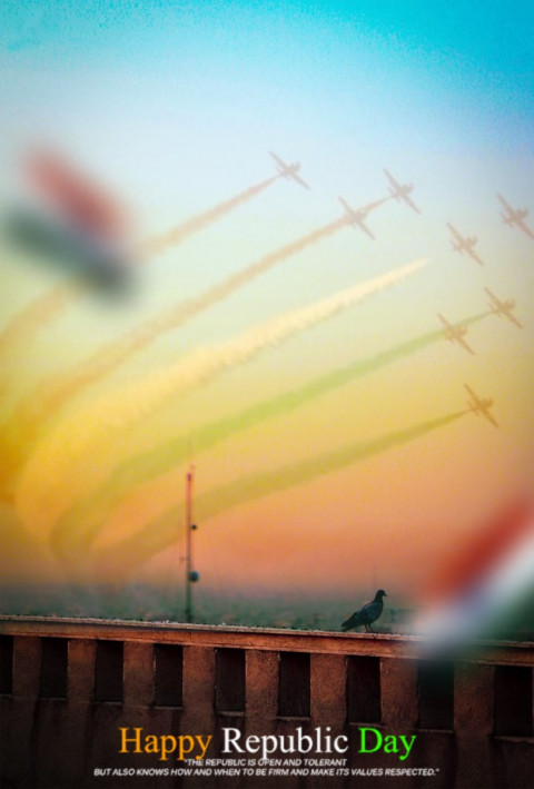 Blur Republic Day Background For Picsart & Photoshop Editing