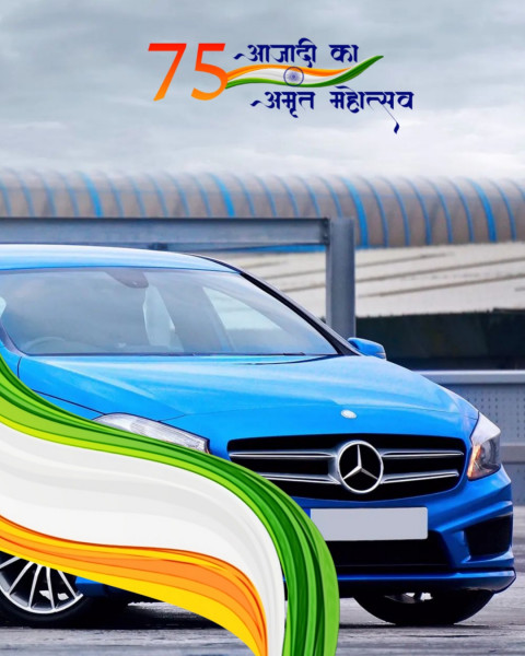 Car 15 August Photoshop Background For Independence Day Flag