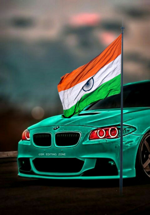 Car 26 january Background With Indian Flag Photo Editing