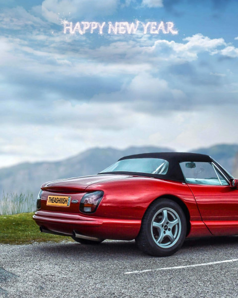 Car Happy New Year 2022 CB PicsArt Editing Background HD