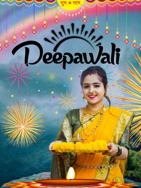CB Photo Editing Deepawali HD Background with Girls