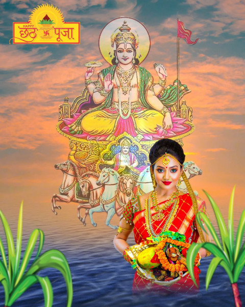 Chhath Puja Editing CB Background Girl Free Download HD