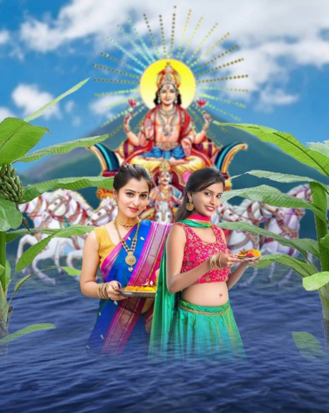 Chhath Puja Photo Editing Background HD PicsArt CB