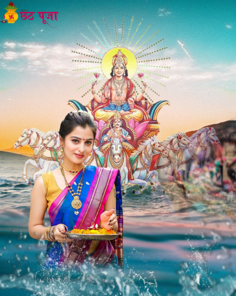 Chhath Puja Photo Editing Background picsart Online