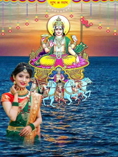 Chhath Puja Special Girls Snapseed Editing HD Background