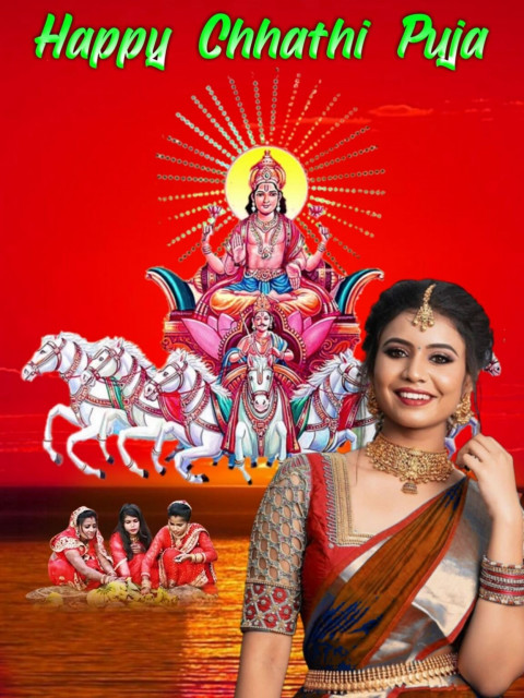 Chhathi Maiya Special Girls Snapseed Photo Background Full HD