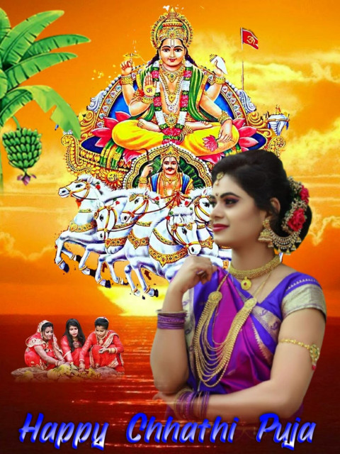 Chhathi Maiya Special Photo Snapseed Full HD Background With Girls