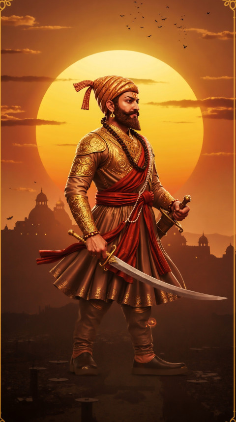 Chhatrapati Shivaji Maharaj Full Screen Mobile Background Wallpaper Pic