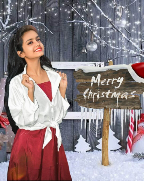 Christmas Editing Background For CB Picsart With Girl