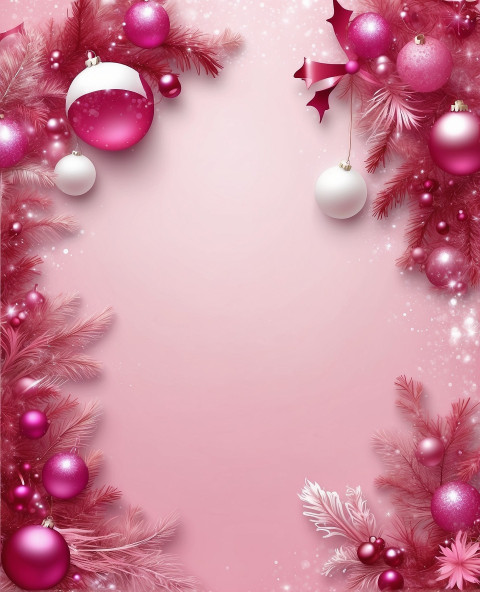 Christmas Tree Pink Background Free Wallpapers HD For Editing Photos