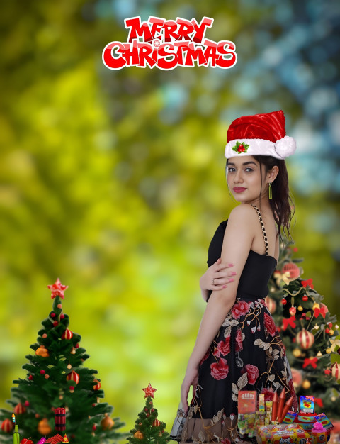 Christmas Wallpaper Full HD With Girl Images For Cb Editing Photo Free