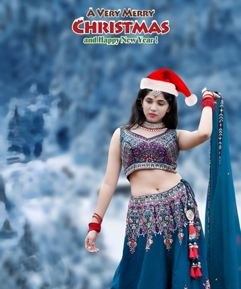 Christmas Wallpaper Full HD With Girl Images For Cb Editing Photo