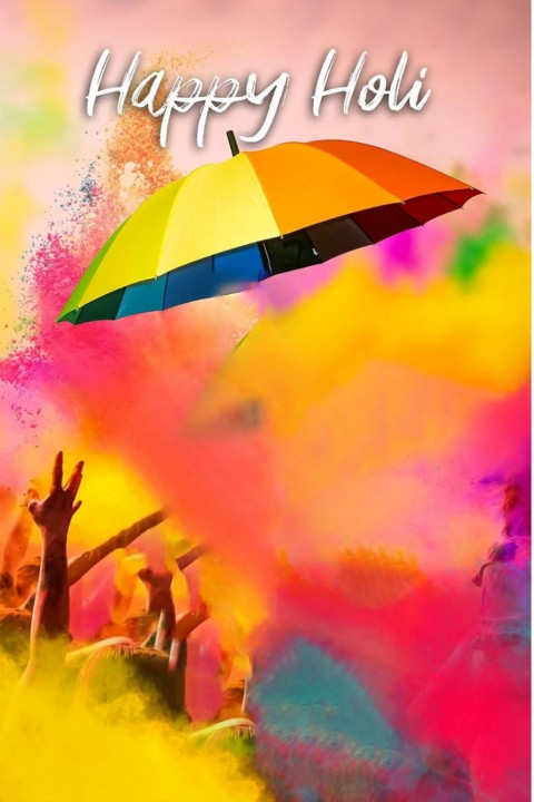 Colorful Happy Holi Background For Editing HD Picsart & Photoshop