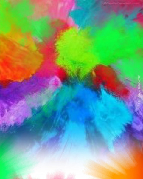 Colorful Happy Holi Background For Photo Editing